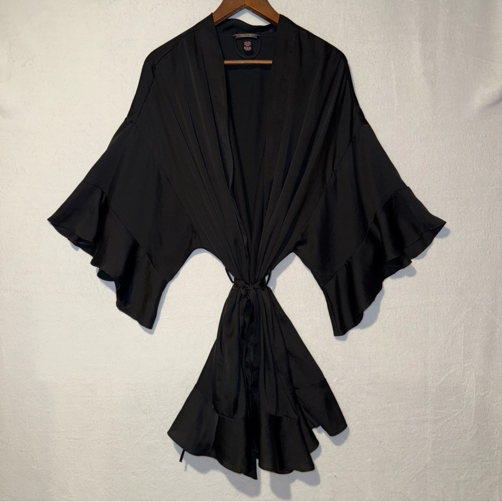 Victoria's Secret Black Kimono Robe XL